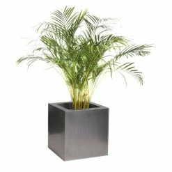50cm Zinc Galvanised Silver Cube Planter - By Primrose™ 16 50cm Zinc Galvanised Silver Cube Planter - By Primrose™ -Plants outlet store PP0079X add image 5 2d0c