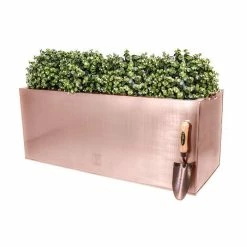 75cm Zinc Galvanised Trough Planter In A Copper Finish By Primrose™ -Plants outlet store PP0261L add image 2 cc69