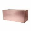 64cm Zinc Galvanised Trough Planter In A Copper Finish By Primrose™ 1 64cm Zinc Galvanised Trough Planter In A Copper Finish By Primrose™ -Plants outlet store PP0261M rollover image cec0