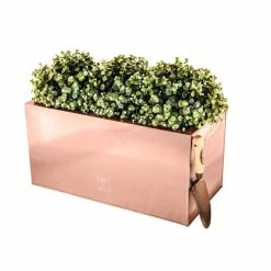 70cm Zinc Galvanised Trough Planter In A Copper Finish By Primrose™ -Plants outlet store PP0261S add image 2 394e