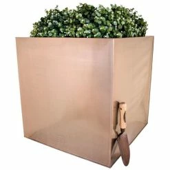 60cm Zinc Galvanised Cube Planter In A Copper Finish By Primrose™ -Plants outlet store PP0264J add image 2 1e4a