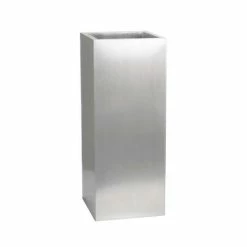 H50cm Zinc Galvanised Tall Cube Planters In Silver - By Primrose™ 12 H50cm Zinc Galvanised Tall Cube Planters In Silver - By Primrose™ -Plants outlet store PP0341S add image 2 72aa