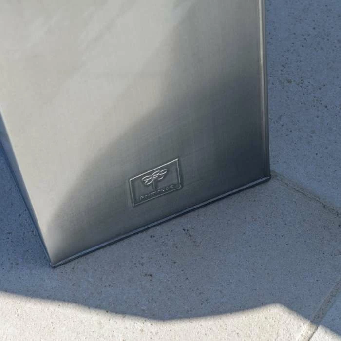 H50cm Zinc Galvanised Tall Cube Planters In Silver - By Primrose™ 8 H50cm Zinc Galvanised Tall Cube Planters In Silver - By Primrose™ - Image 6