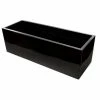 80cm Gloss Fibreglass Trough Planter In Black - By Primrose™ -Plants outlet store PP0402S rollover image 68fe