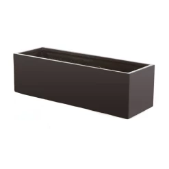 100cm Fibreglass Trough Planter In Matt Black - By Primrose™ -Plants outlet store PP0403L main image 16ab