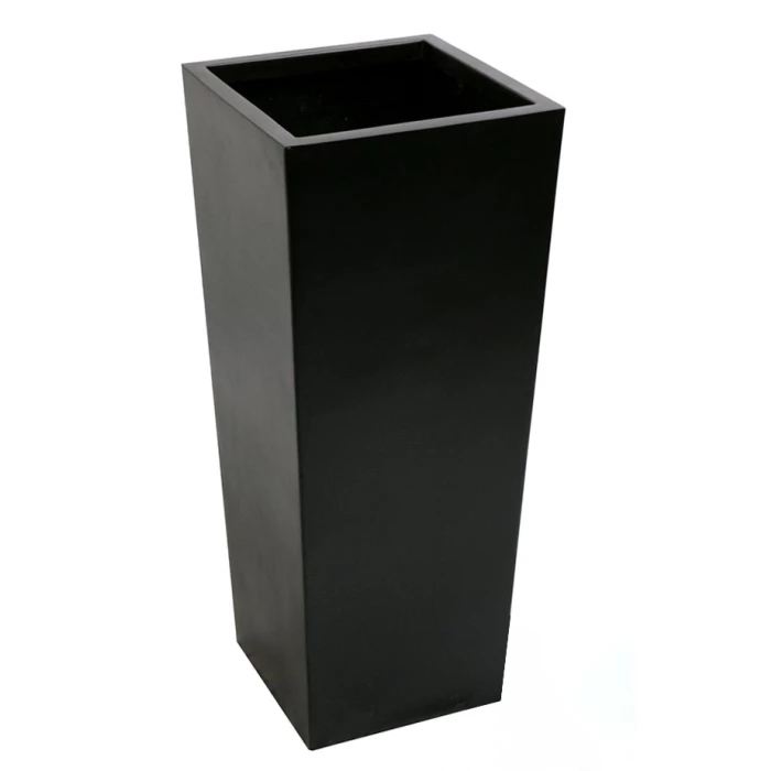 90cm X 40cm Tall Flared Square Fibreglass Planter In Matt Black - By Primrose™ 8 90cm X 40cm Tall Flared Square Fibreglass Planter In Matt Black - By Primrose™ - Image 6
