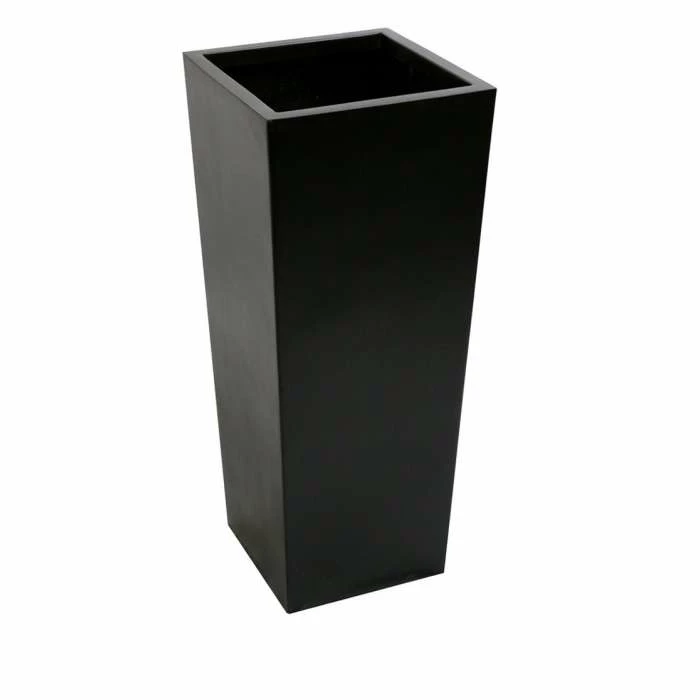 90cm X 40cm Tall Flared Square Fibreglass Planter In Matt Black - By Primrose™ 3 90cm X 40cm Tall Flared Square Fibreglass Planter In Matt Black - By Primrose™