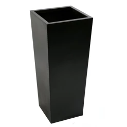 120cm X 43cm Tall Flared Square Fibreglass Planter In Matt Black - By Primrose™ -Plants outlet store PP0405XL main image c7d5