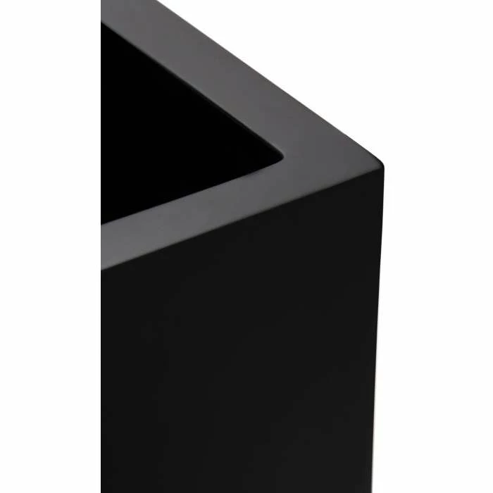 H60cm Fibreglass Cube Planter In Matt Black - By Primrose™ 5 H60cm Fibreglass Cube Planter In Matt Black - By Primrose™ - Image 3