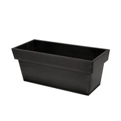 80cm Zinc Edge Pewter Trough Planter - By Primrose™ -Plants outlet store PP0442L feed image 063c