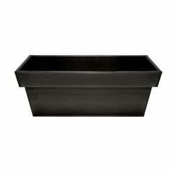 40cm Zinc Small Pewter Edge Trough Planter - By Primrose™ -Plants outlet store PP0442S add image 2 afdd