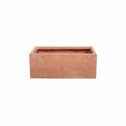 80cm Terracotta Fibrecotta Trough Planter -Plants outlet store PP0450L rollover image 092b
