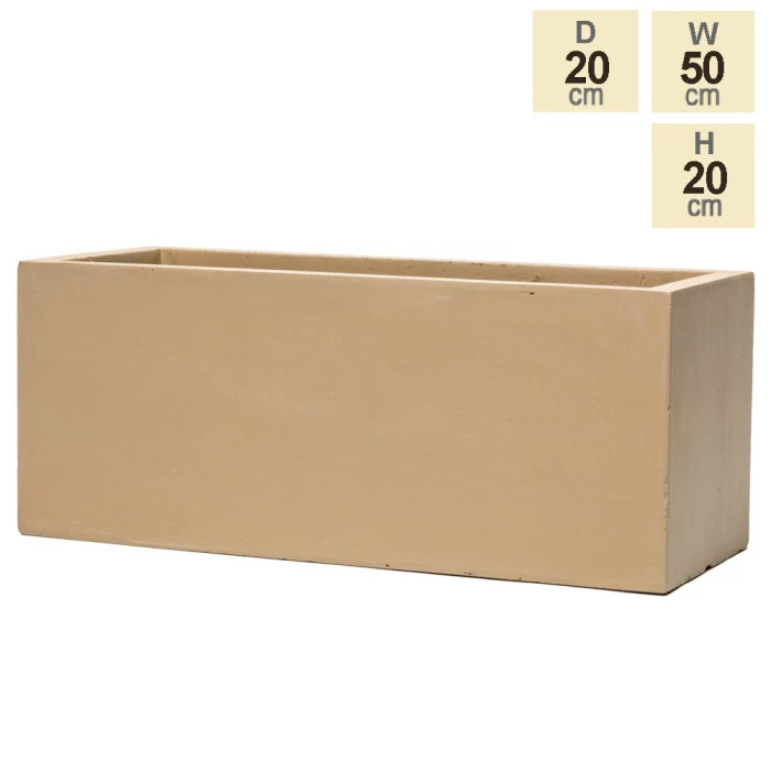 50cm Fibrecotta Small Sand Trough Planter 4 50cm Fibrecotta Small Sand Trough Planter - Image 2