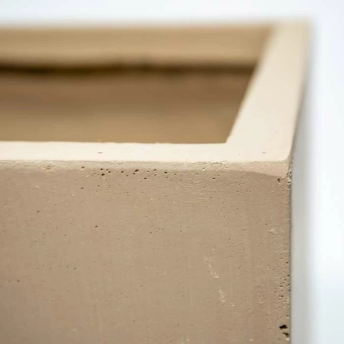 50cm Fibrecotta XL Sand Finish Cube Planter 6 50cm Fibrecotta XL Sand Finish Cube Planter - Image 4