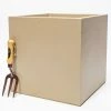 50cm Fibrecotta XL Sand Finish Cube Planter -Plants outlet store PP0453XL rollover image 9ea3