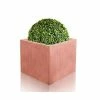 30cm Terracotta Fibrecotta Medium Textured Cube Planter -Plants outlet store PP0454M main image 9551