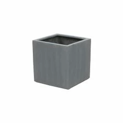 52cm Polystone Grey Cube Planter 9 52cm Polystone Grey Cube Planter -Plants outlet store PP0461XL add image 3 97e7