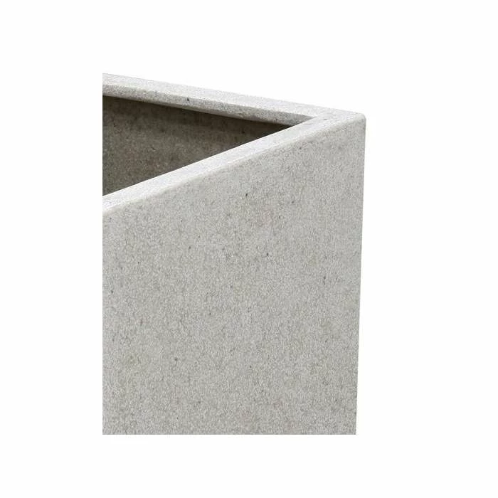 63cm Poly-Terrazzo Jumbo White Cube Planter 4 63cm Poly-Terrazzo Jumbo White Cube Planter - Image 2