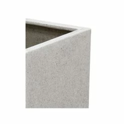 20cm Poly-Terrazzo Small White Cube Pot -Plants outlet store PP0463S add image 1 e065