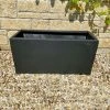 80cm Polystone Small Grey Trough Planter -Plants outlet store PP0472SA main image 57a0