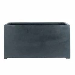80cm Polystone Small Black Trough Planter -Plants outlet store PP0472S add image 2 0502