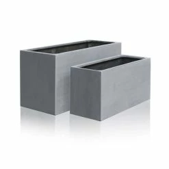 100cm Polystone Large Grey Trough Planter -Plants outlet store PP0473L add image 4 5cb9