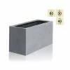 80cm Polystone Small Grey Trough Planter -Plants outlet store PP0473S main image 7b43