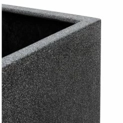 100cm Poly-Terrazzo Large Black Trough Planter -Plants outlet store PP0474L add image 1 4028