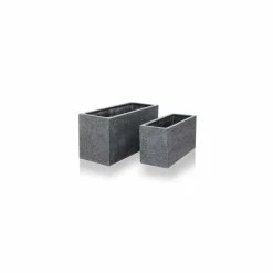 80cm Poly-Terrazzo Small Black Trough Planter 13 80cm Poly-Terrazzo Small Black Trough Planter -Plants outlet store PP0474S add image 4 b9a1