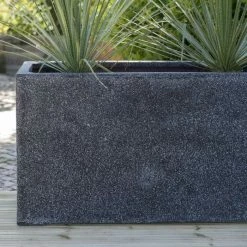80cm Poly-Terrazzo Small Black Trough Planter 14 80cm Poly-Terrazzo Small Black Trough Planter -Plants outlet store PP0474S add image 5 af4e