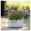 80cm Poly-Terrazzo Small White Trough Planter -Plants outlet store PP0475S main image 0b2d