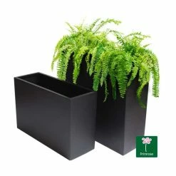 90cm Tall Trough Fibreglass Planter In Matt Black - By Primrose™ 8 90cm Tall Trough Fibreglass Planter In Matt Black - By Primrose™ -Plants outlet store PP0494L add image 1 f829