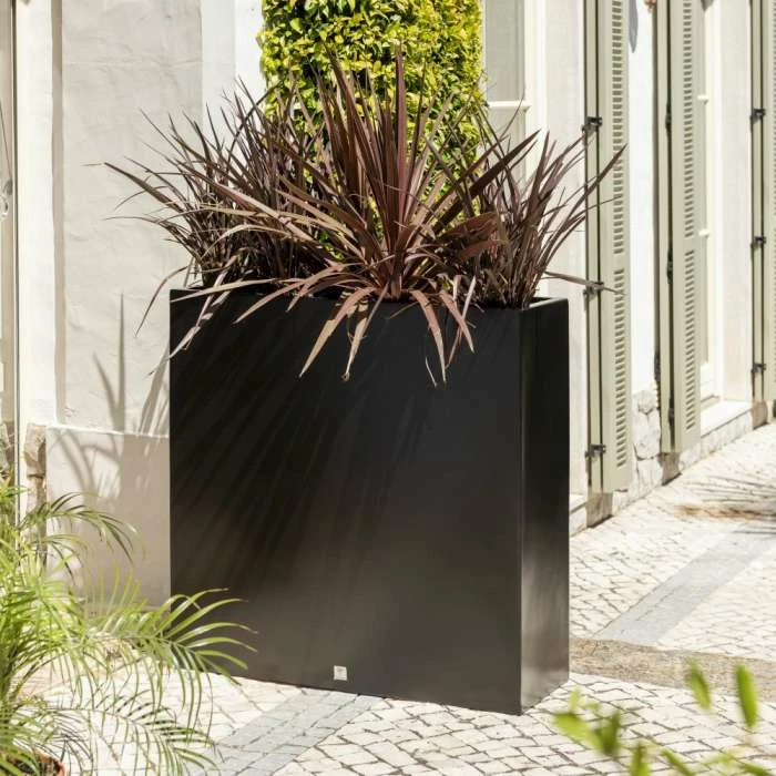 90cm Tall Trough Fibreglass Planter In Matt Black - By Primrose™ 3 90cm Tall Trough Fibreglass Planter In Matt Black - By Primrose™