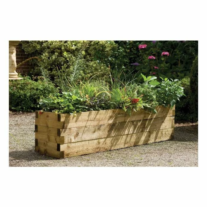 1.8m Timber Caledonian Raised Bed Planter 3 1.8m Timber Caledonian Raised Bed Planter