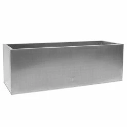 120cm Zinc Galvanised Silver Trough