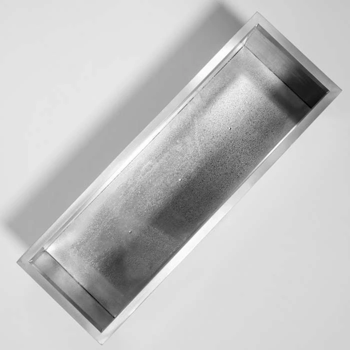 120cm Zinc Galvanised Silver Trough 4 120cm Zinc Galvanised Silver Trough - Image 2