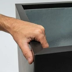 100cm Zinc Galvanised Black Trough 13 100cm Zinc Galvanised Black Trough -Plants outlet store PP10701 add image 5 5a1a