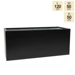 120cm Zinc Galvanised Black Trough -Plants outlet store PP10702 main image 2042
