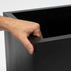 75cm Zinc Galvanised Black Trough -Plants outlet store PP10703 add image 3 202b