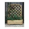 L1m Toulouse Wooden Trough Planter With Trellis