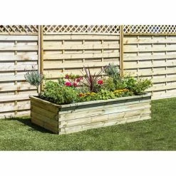 1.8m (5ft 10in) 700L Sleeper Raised Bed Planter By Zest®