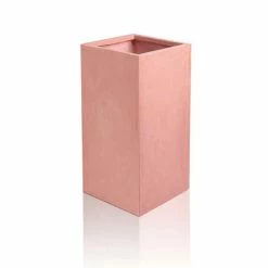60cm Terracotta Fibrecotta Tall Cube Planter -Plants outlet store PP1762M add image 2 c88a