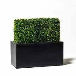 60cm Terracotta Fibrecotta Dark Grey Trough Planter -Plants outlet store PP1765M add image 2 59c2