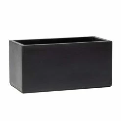 60cm Terracotta Fibrecotta Dark Grey Trough Planter -Plants outlet store PP1765M feed image f523