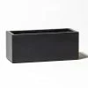 50cm Terracotta Fibrecotta Dark Grey Trough Planter -Plants outlet store PP1765S rollover image 8e9c