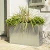 89cm Zinc Tall Trough Planter With Insert In Silver - By Primrose™ 2 89cm Zinc Tall Trough Planter With Insert In Silver - By Primrose™ -Plants outlet store PP1771M main image 1f59