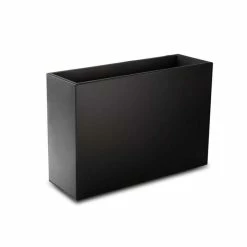 89cm Black Zinc Tall Trough Planter With Insert - By Primrose™ 11 89cm Black Zinc Tall Trough Planter With Insert - By Primrose™ -Plants outlet store PP1772M add image 1 89e9