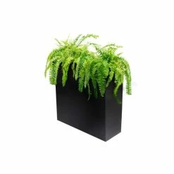 89cm Black Zinc Tall Trough Planter With Insert - By Primrose™ 12 89cm Black Zinc Tall Trough Planter With Insert - By Primrose™ -Plants outlet store PP1772M add image 2 5a6b