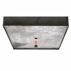 H50cm Black Square Flared Planter - By Primrose™ -Plants outlet store PP1841M add image 2 6fdb