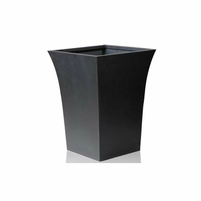 H38cm Black Square Flared Planter - By Primrose™ 3 H38cm Black Square Flared Planter - By Primrose™